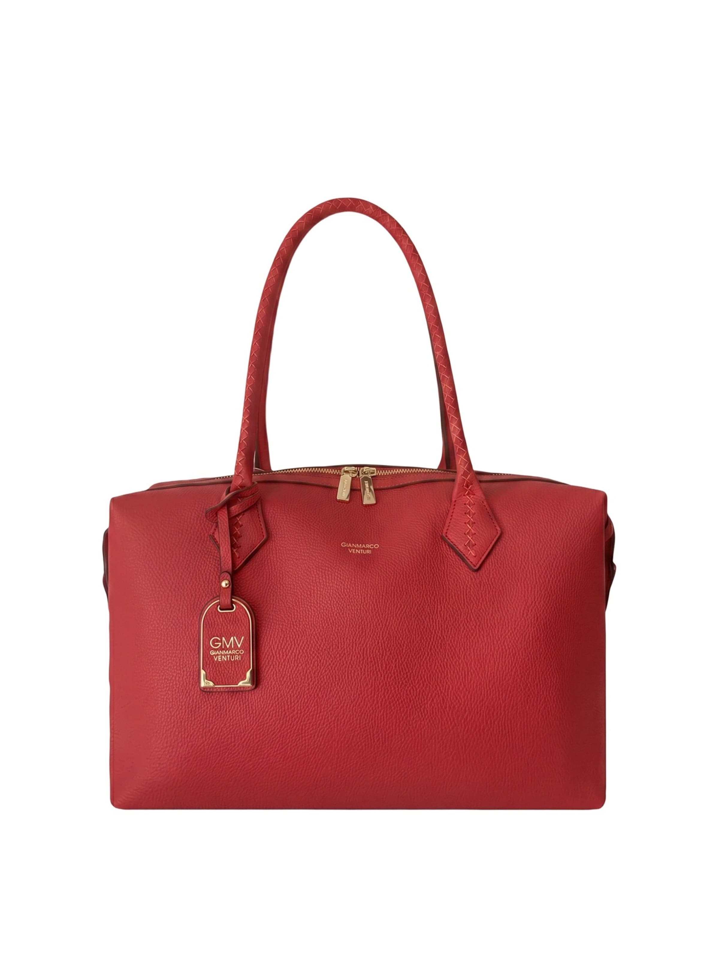 Borsa a spalla di GianMarco Venturi in rosso: frontale