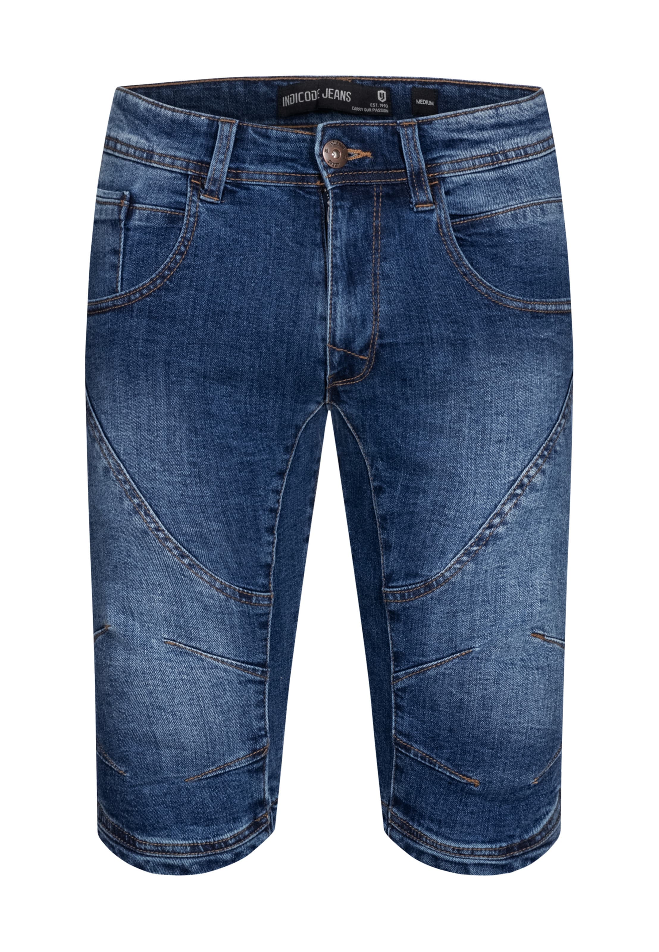 INDICODE JEANS Regular Jeans 'Leon' in Blue: front