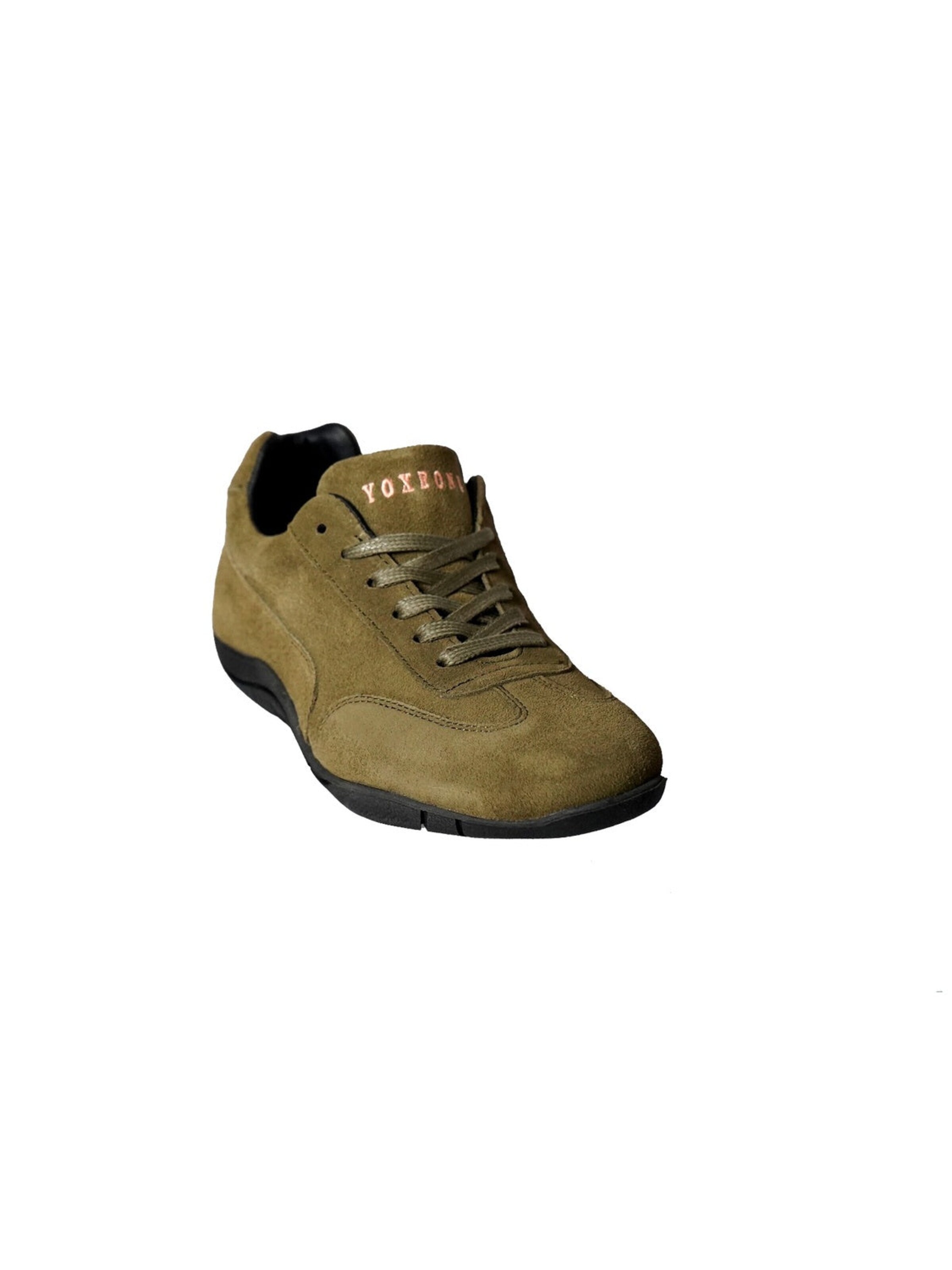 Scarpa stringata 'Helie' di Yoxeone in verde: frontale