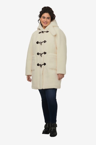 Ulla Popken Between-Seasons Coat in White