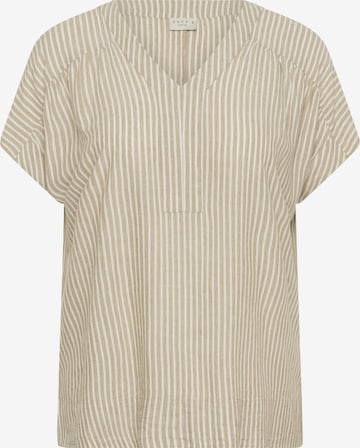 Chemisier 'KCMille' KAFFE CURVE en beige : devant