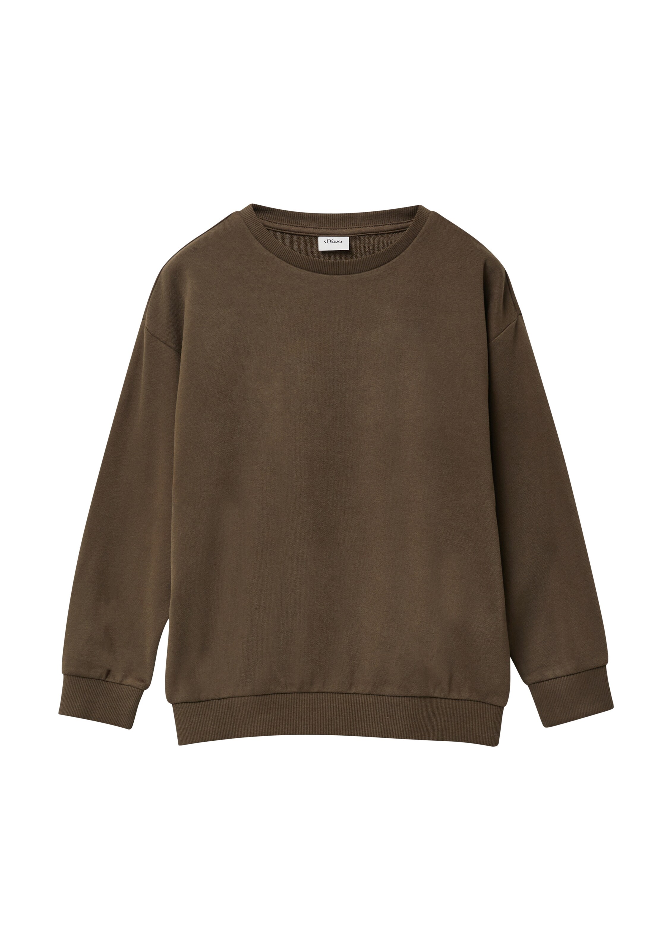 s.Oliver Sweatshirt in Bruin: voorkant