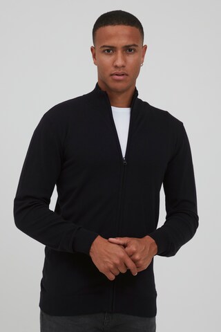 INDICODE JEANS Knit Cardigan 'BADI' in Black: front