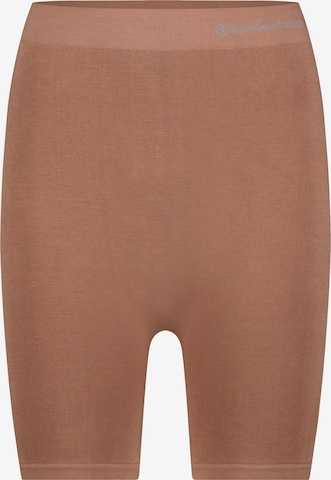 Skinny Pantalon de sport 'Suze' Bamboo basics en marron : devant