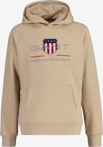 Felpa di GANT in beige: frontale