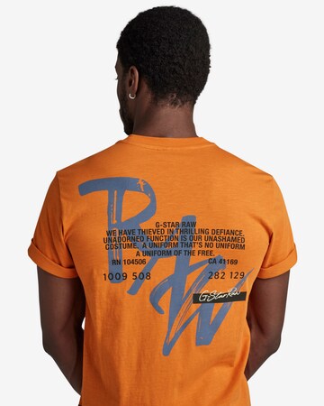 T-Shirt G-Star RAW en orange