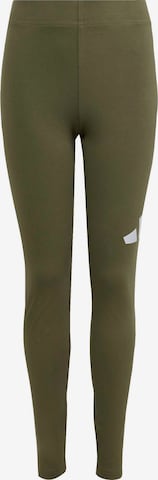 ADIDAS SPORTSWEAR - Pantalón deportivo en verde: frente