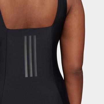 melns ADIDAS SPORTSWEAR Bandeau Kopējais sporta peldkostīms 'Iconisea'