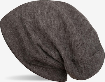 styleBREAKER Mütze 'Feinstrick Beanie Meliert' in Grau: Vorderseite