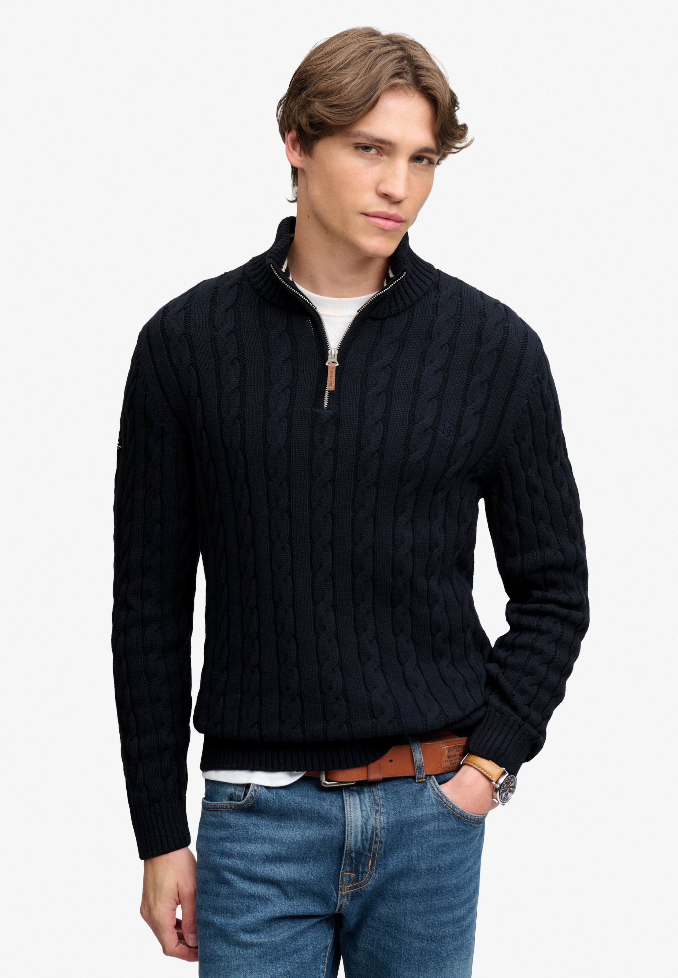 Superdry & Co Sweater in Blue: front