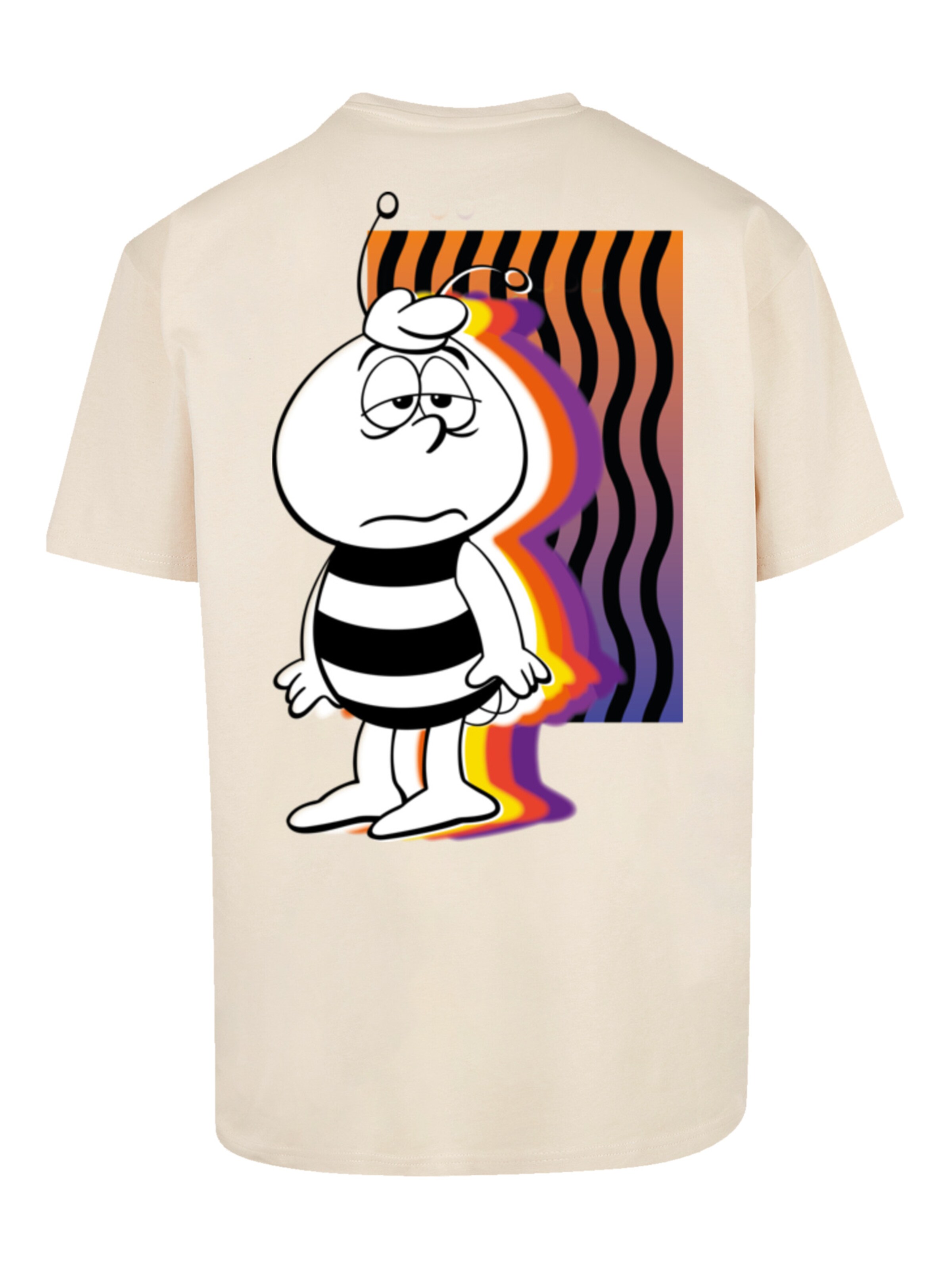 T-Shirt 'Die Biene Maja' F4NT4STIC en beige