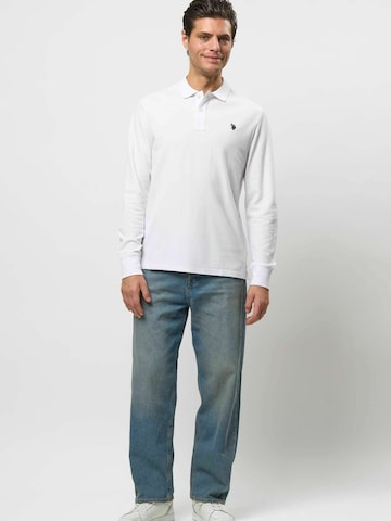 U.S. POLO ASSN. Regular Fit Polo shirt ' UMBrett ' in Weiß