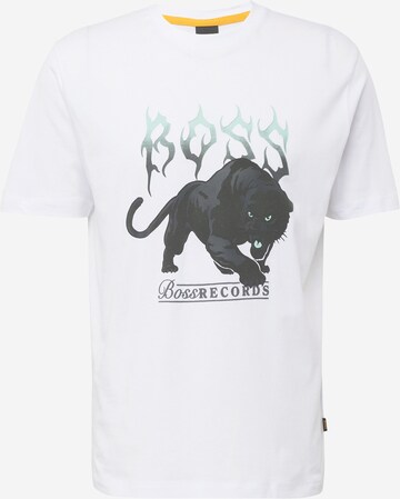 T-Shirt 'Pantera' BOSS en blanc : devant