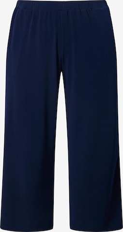 Ulla Popken Regular Trousers in Blue: front