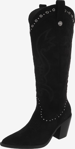 Ital-Design Cowboystiefel in Schwarz: Vorderseite