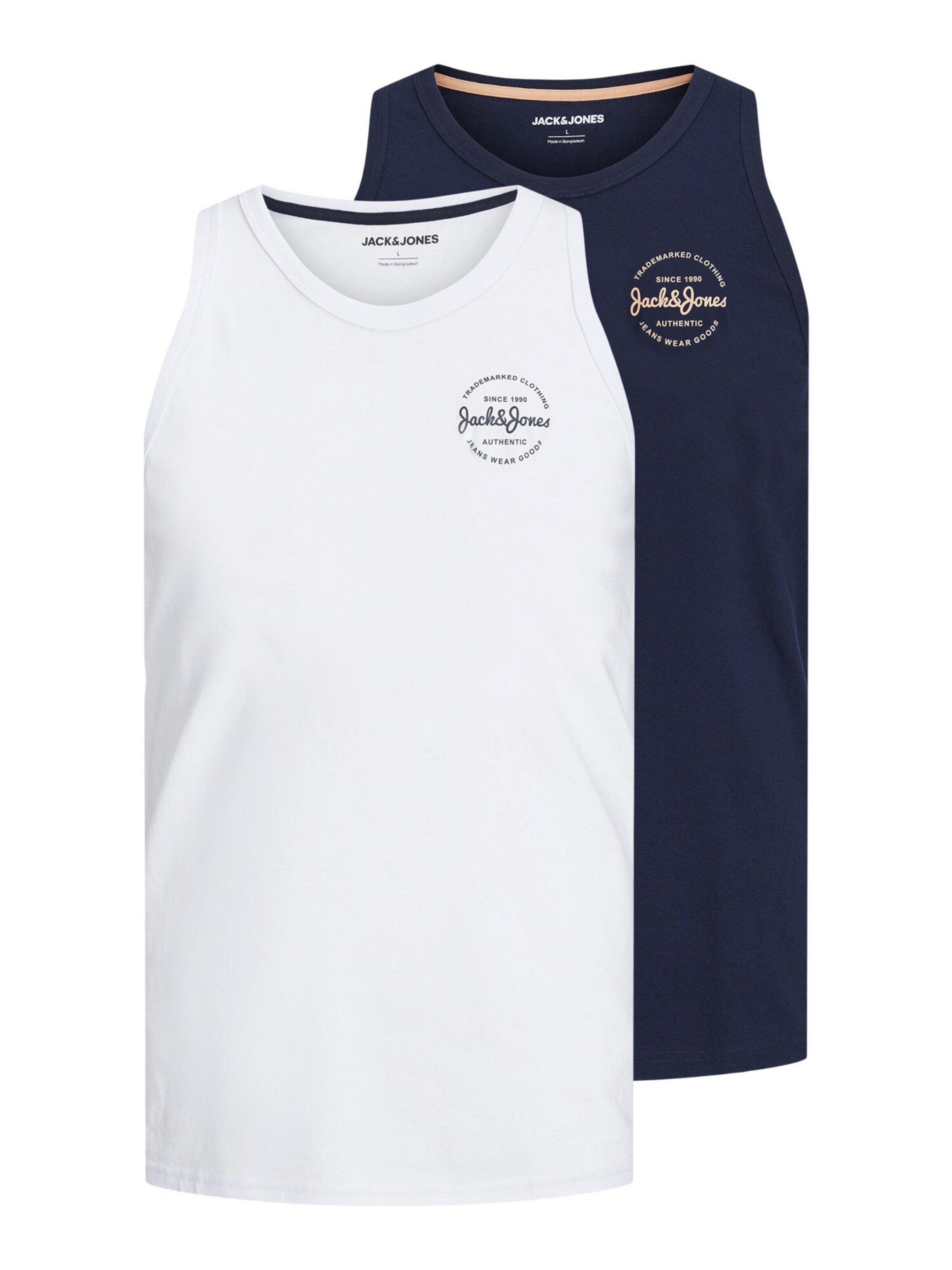 T-Shirt 'Forest' JACK & JONES en blanc : devant