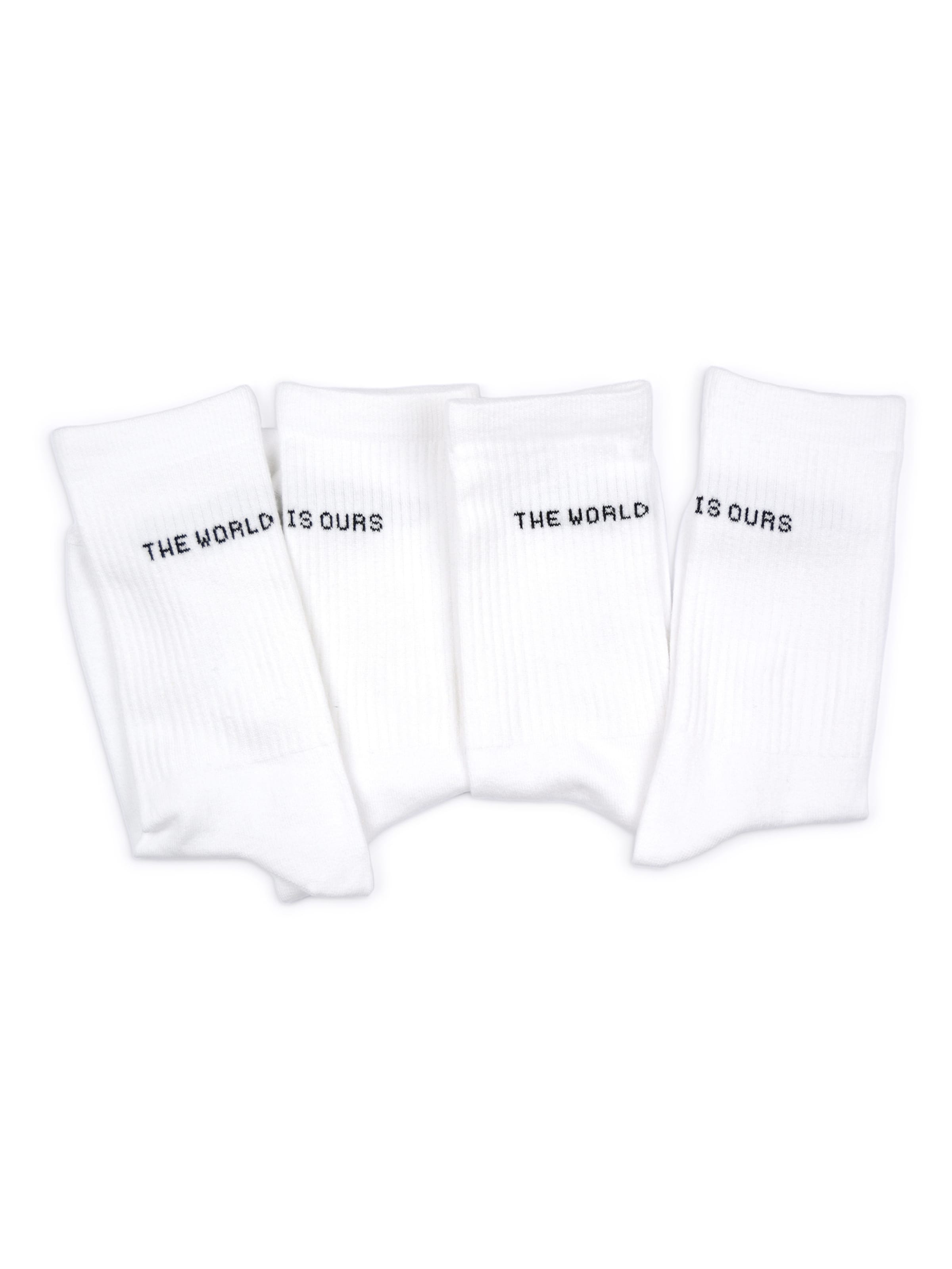 The Arctic Bay - Calcetines 'WORLD IS EDITION Gift box 4 Pack Unisex' en blanco