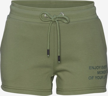 BUFFALO Regular Pants in Green: front