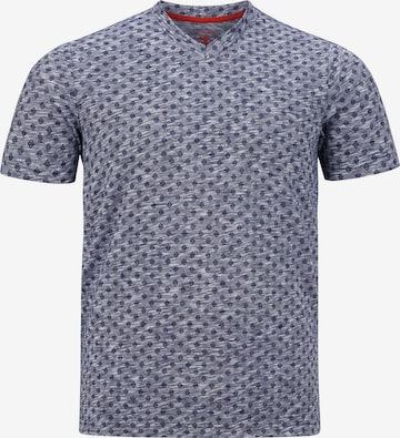 Charles Colby Shirt ' Earl Cowie ' in Blauw: voorkant