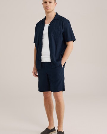 WE Fashion Regular fit Button Up Shirt in Blue