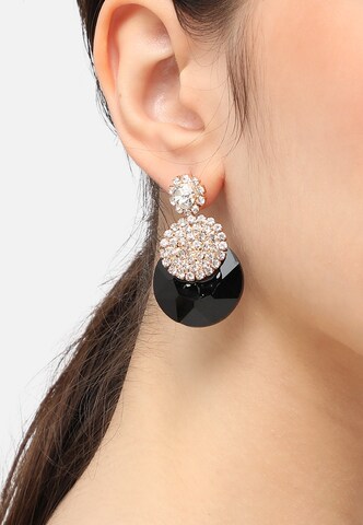 SOHI Earrings 'Haleigh' in Black: front