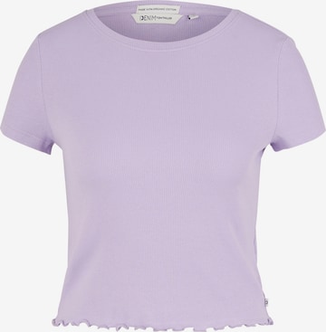 T-shirt TOM TAILOR DENIM en violet : devant