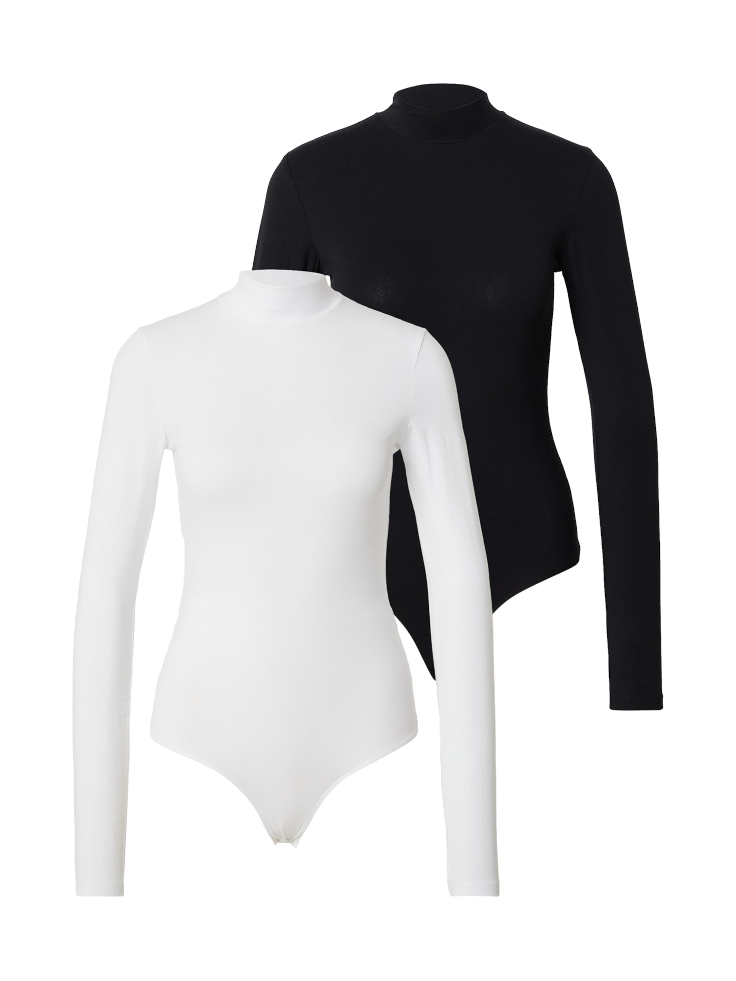 ABOUT YOU Блуза боди 'Margitta' в черно: отпред