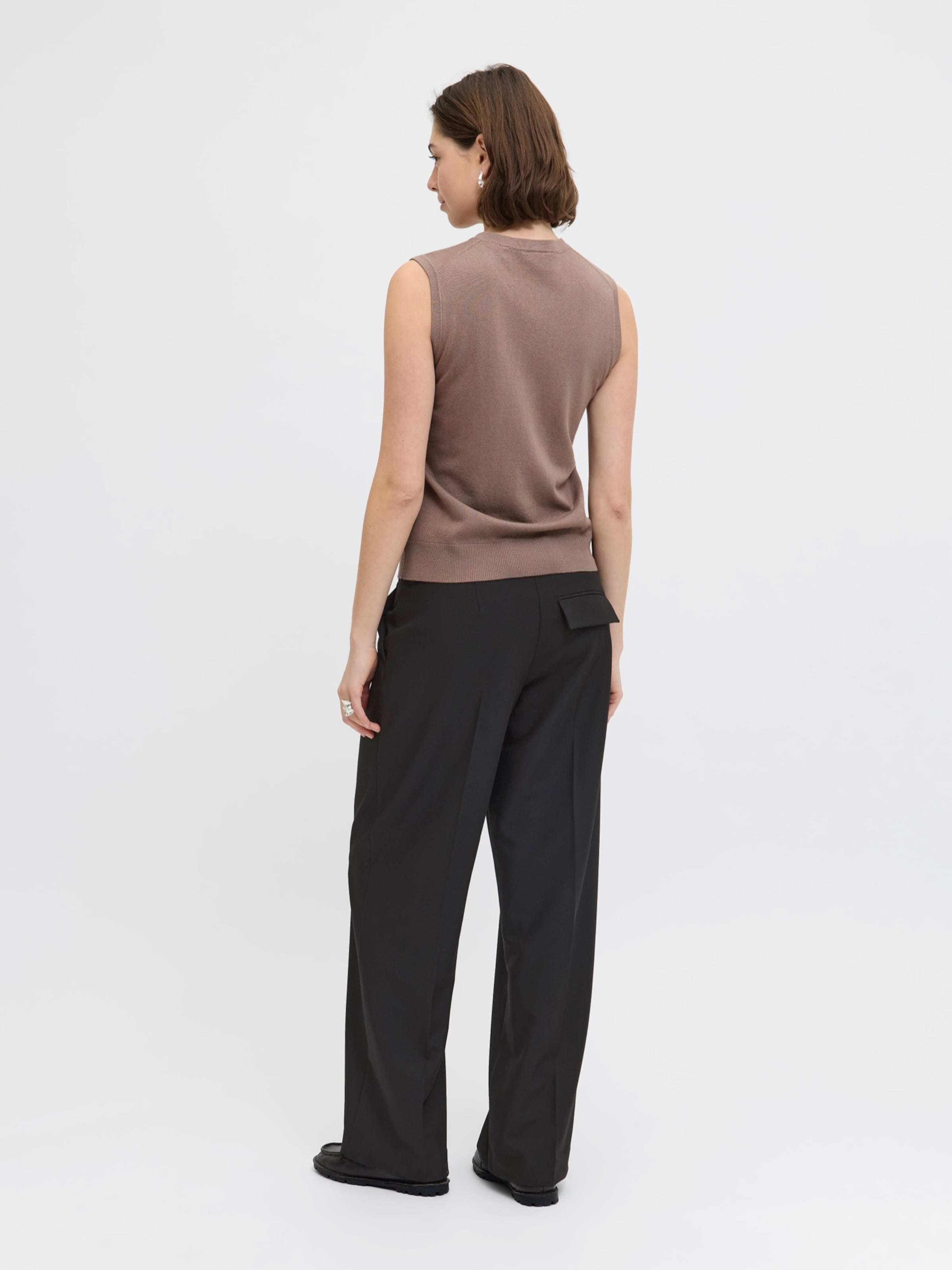 JJXX Wide leg Pleated Pants 'JXNAOMI ELLIS' in Black | ABOUT YOU