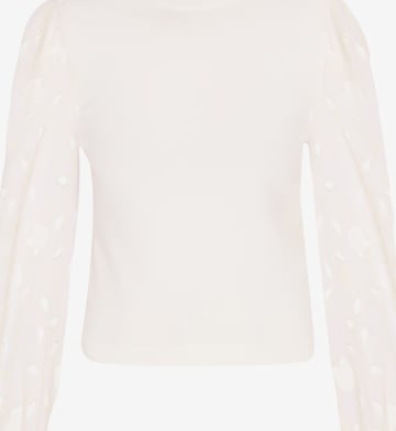 faina Pullover 'Festive' in Weiß: Vorderseite