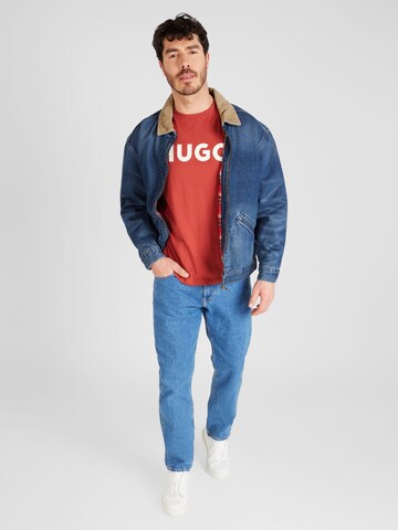 HUGO - Camisa 'Dulivio' em vermelho