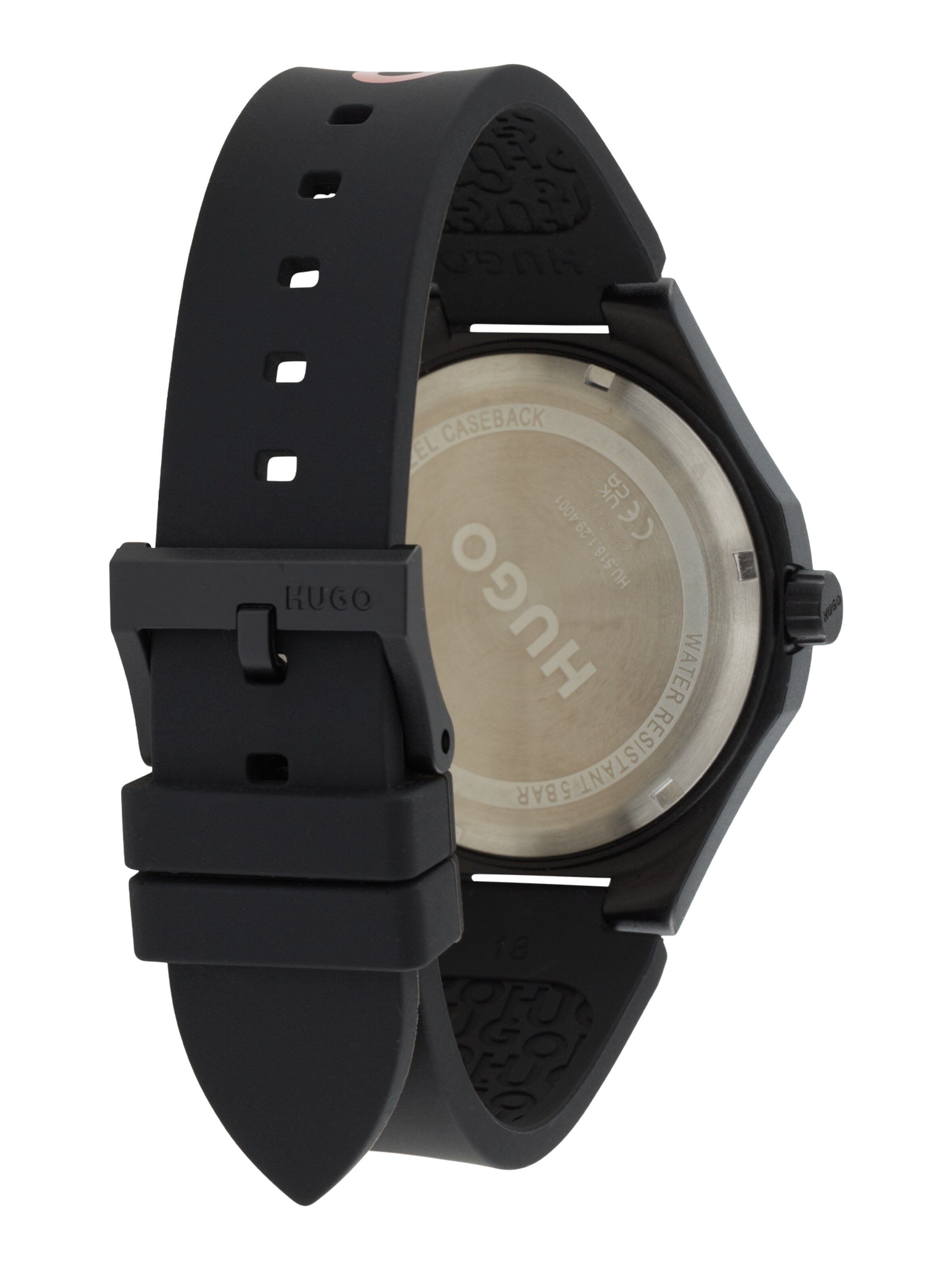 HUGO Αναλογικό ρολόι 'LIT FOR HIM' σε μαύρο