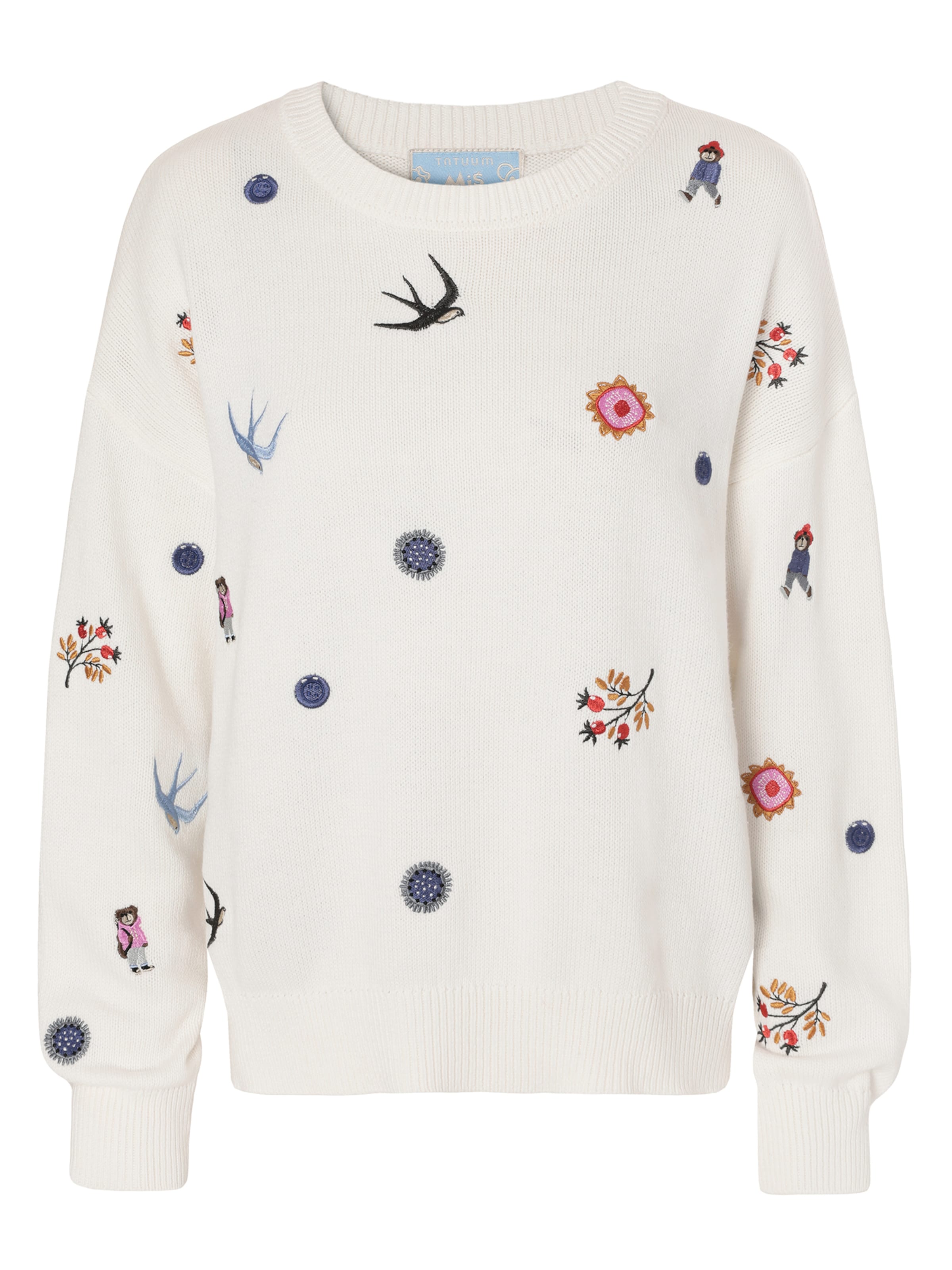 Bluză de molton de la TATUUM pe alb: față