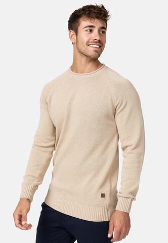 INDICODE JEANS Pullover 'Massum' in Beige