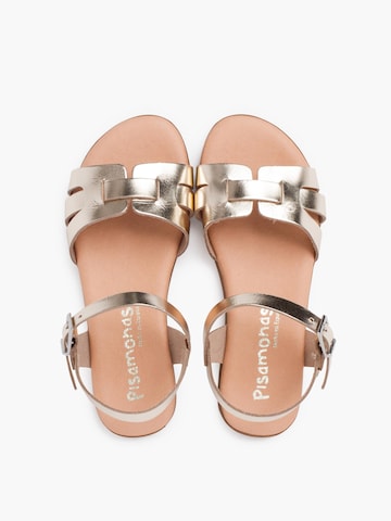 Sandales Pisamonas en or