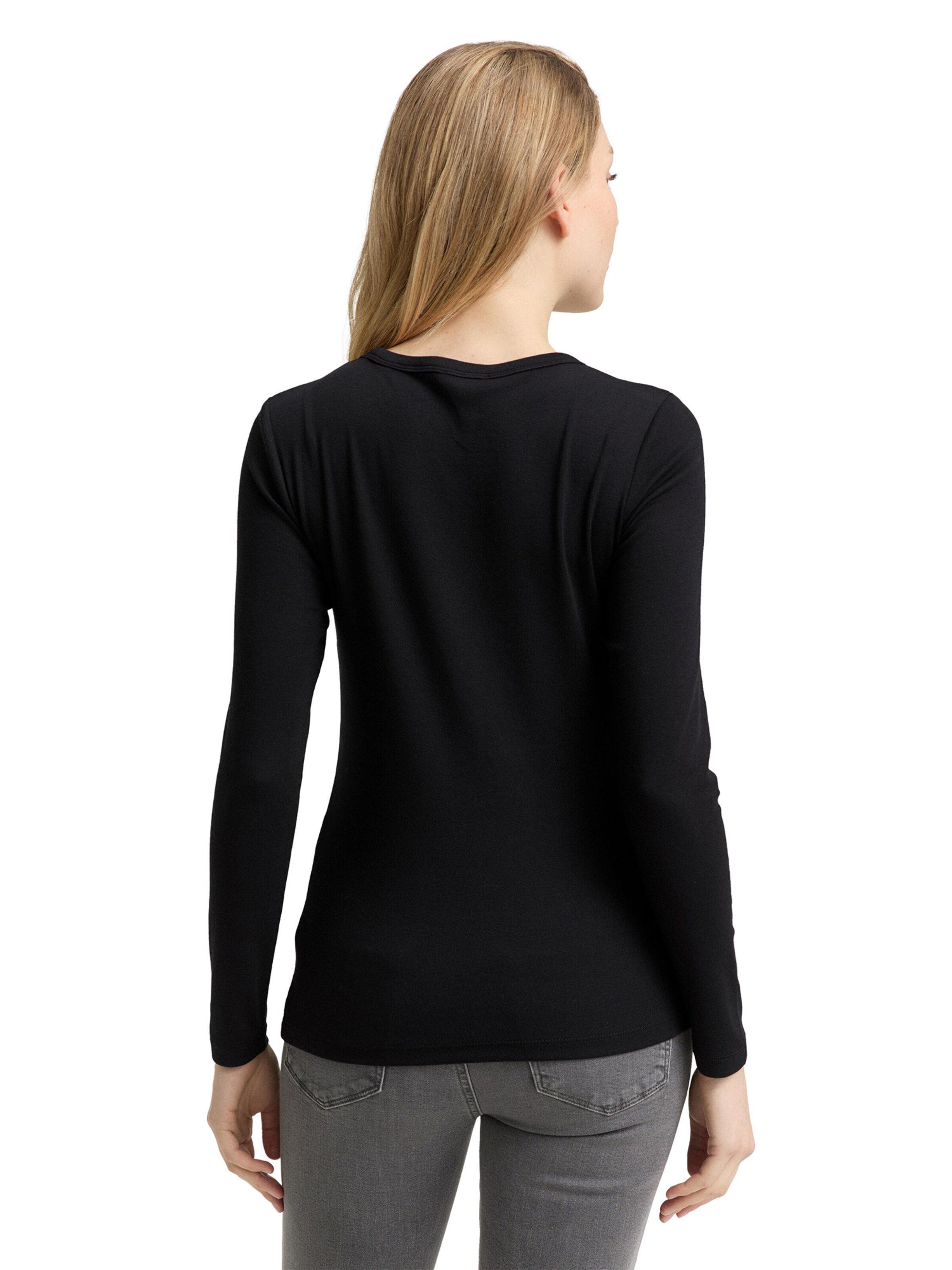 TOM TAILOR Μπλουζάκι σε μαύρο