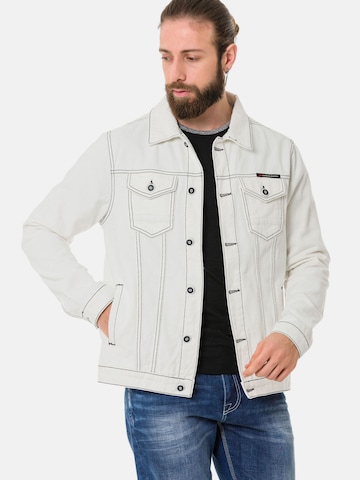 Veste mi-saison 'CJ289' CIPO & BAXX en blanc : devant