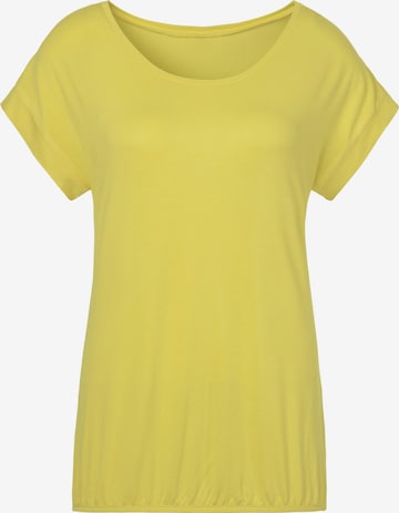 T-shirt VIVANCE en jaune : devant