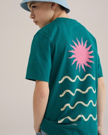 WE Fashion Тениска в зелено
