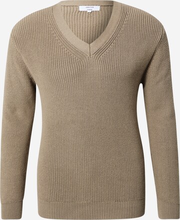 DAN FOX APPAREL Pullover 'Bilal' in Braun: predná strana