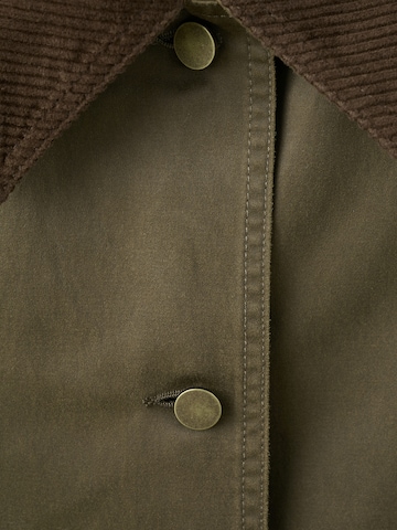 MANGO Overgangsjakke 'GARDEN' i grøn