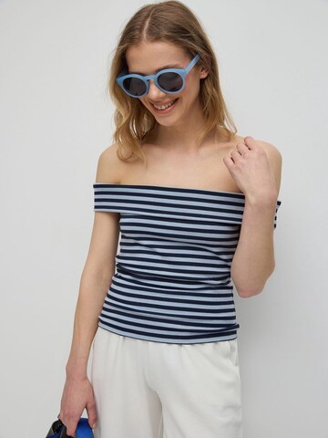 No Matter What Top in Blauw