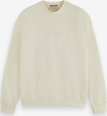 Sweat-shirt SCOTCH & SODA en blanc : devant
