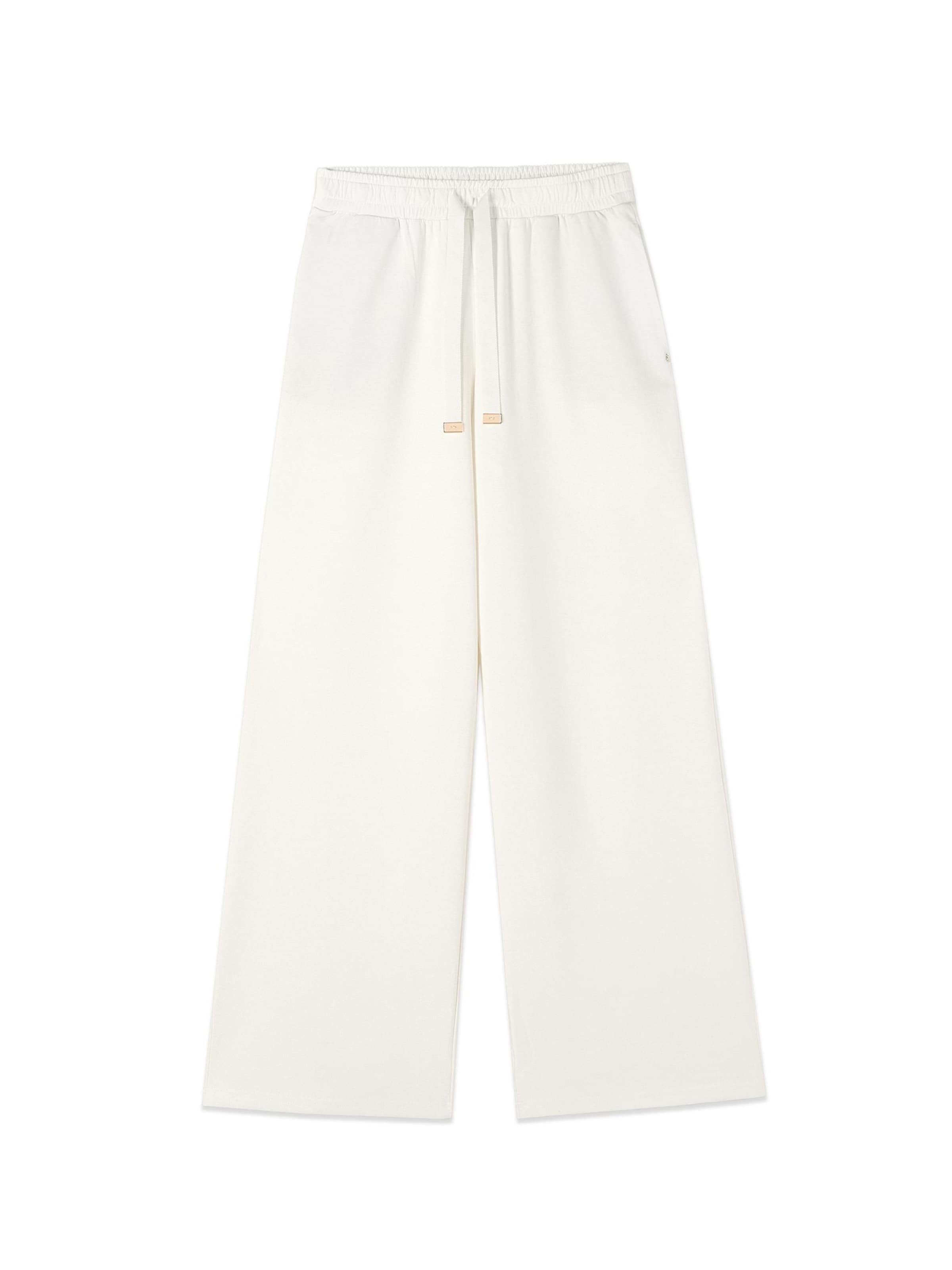 Loosefit Pantaloni di oltre in bianco: frontale
