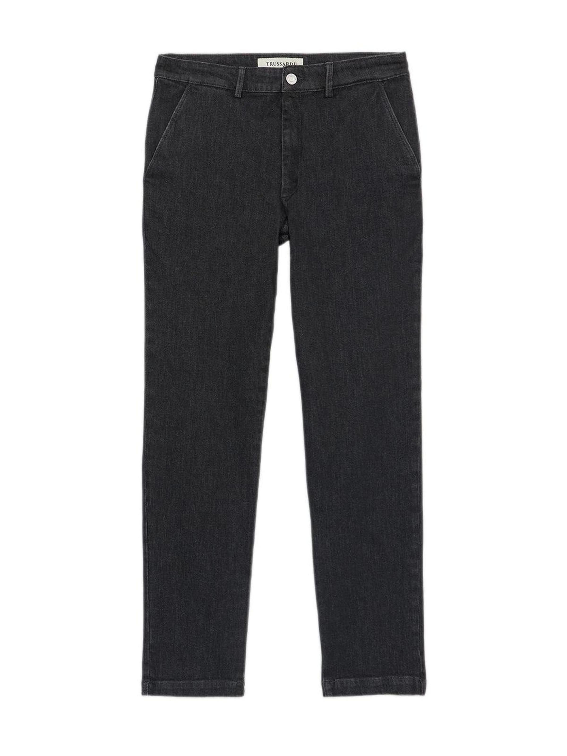 Trussardi - Slimfit Vaquero en gris: frente