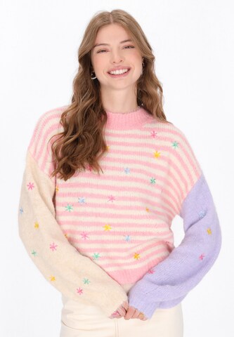 MYMO - Pullover em rosa: frente