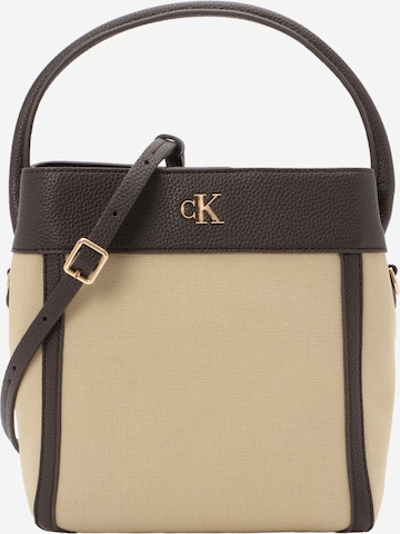 Calvin Klein Håndtaske i beige: forside