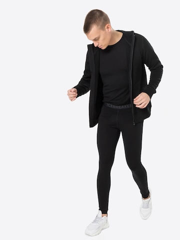 ICEBREAKER Skinny Spodnie sportowe '260 Tech' w kolorze czarny