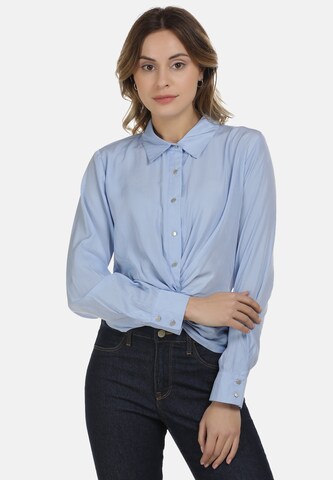 DreiMaster Maritim Blouse in Blauw: voorkant