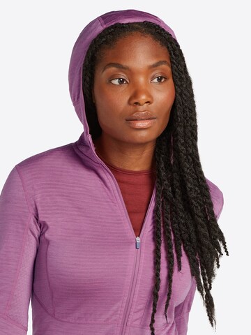 ICEBREAKER Кофта в спортивном стиле '200 Realfleece Descender' в Ярко-розовый