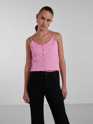 PIECES Top 'NUKISA' – pink: přední strana